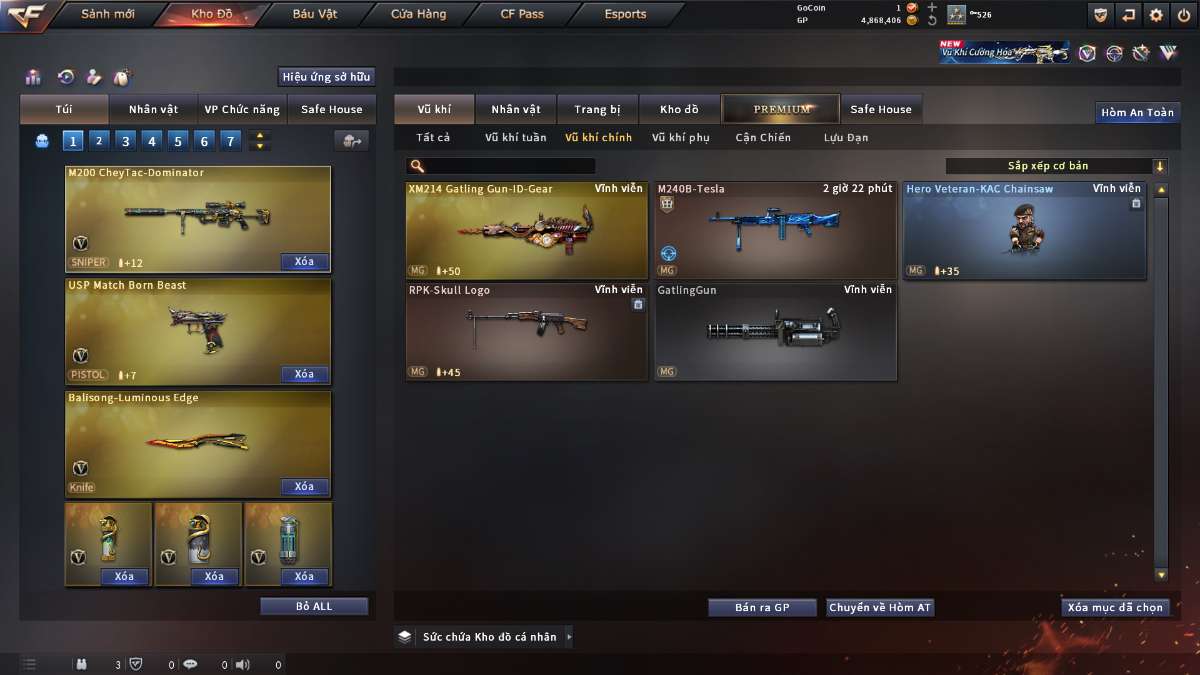 shop acc cf uy tin gia re